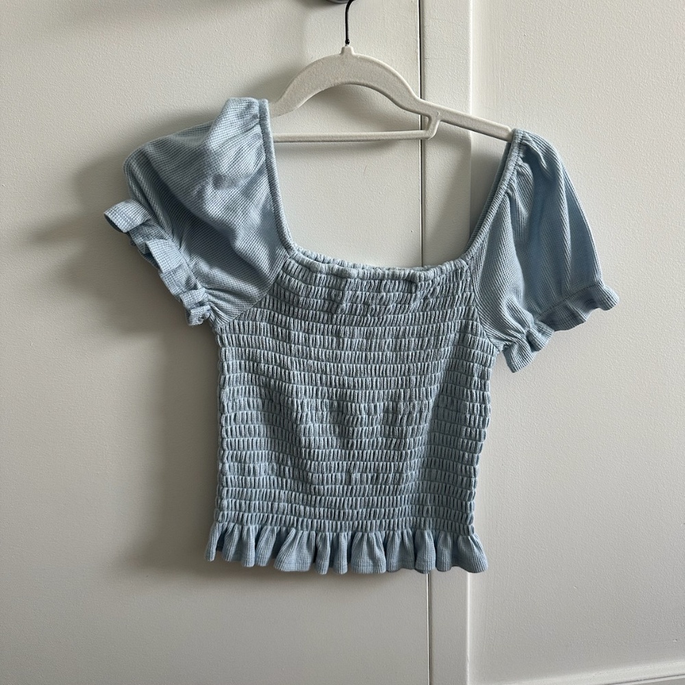 Blue Stretchy Top